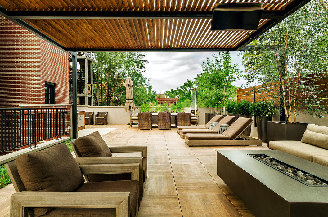 BROMIC BH0420012 Tungsten Electric 4000W 220V-240V 16.6A Patio Heater - 44 x 3.5 x 8.5 in. - White